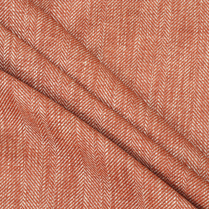 Chess Designs Caprio Herringbone Sienna Fabric