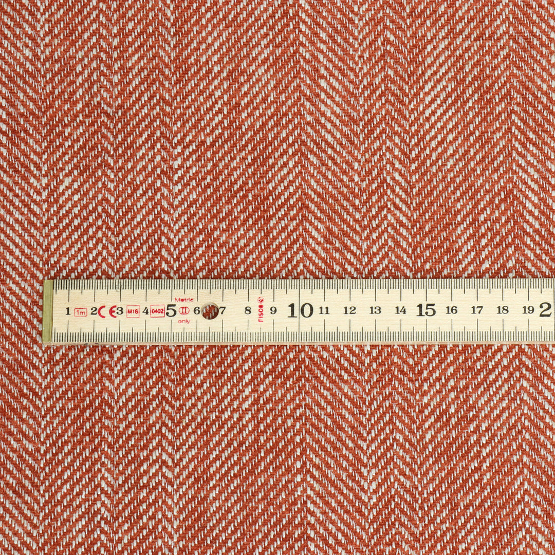 Chess Designs Caprio Herringbone Sienna Fabric