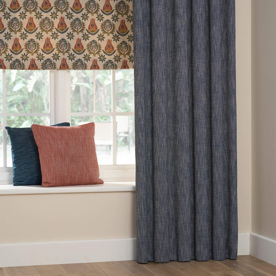 Chess Designs Caprio Herringbone Sienna Fabric