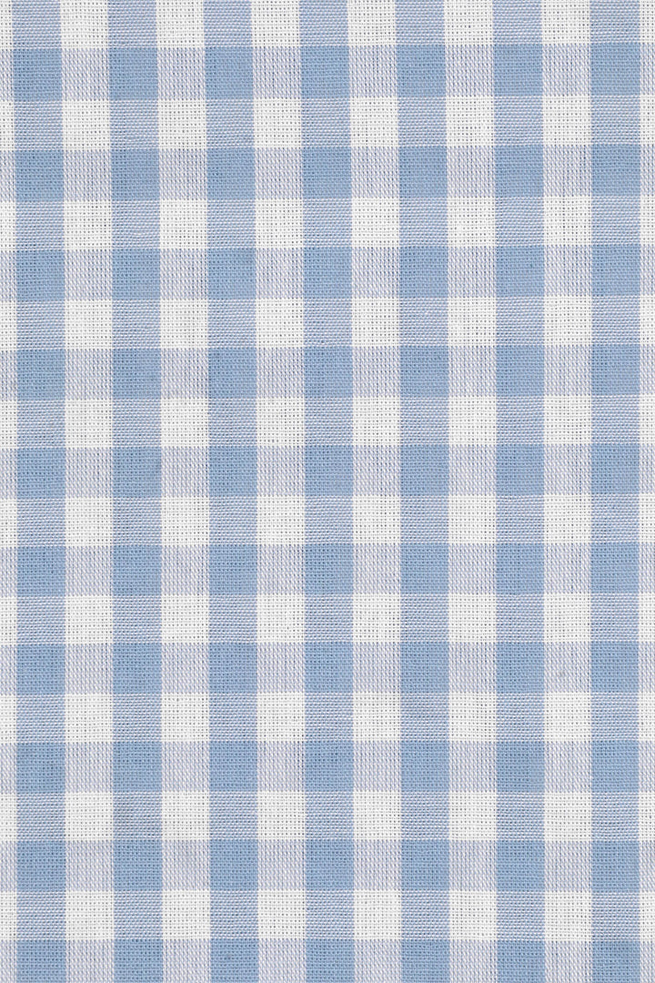 Studio Gingham Sky Blue Fabric