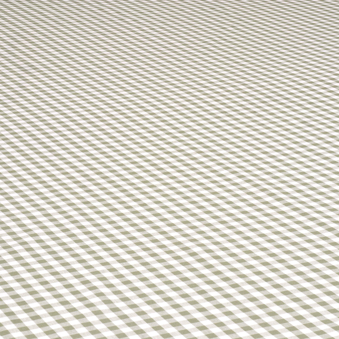 Studio Gingham Khaki Green Fabric