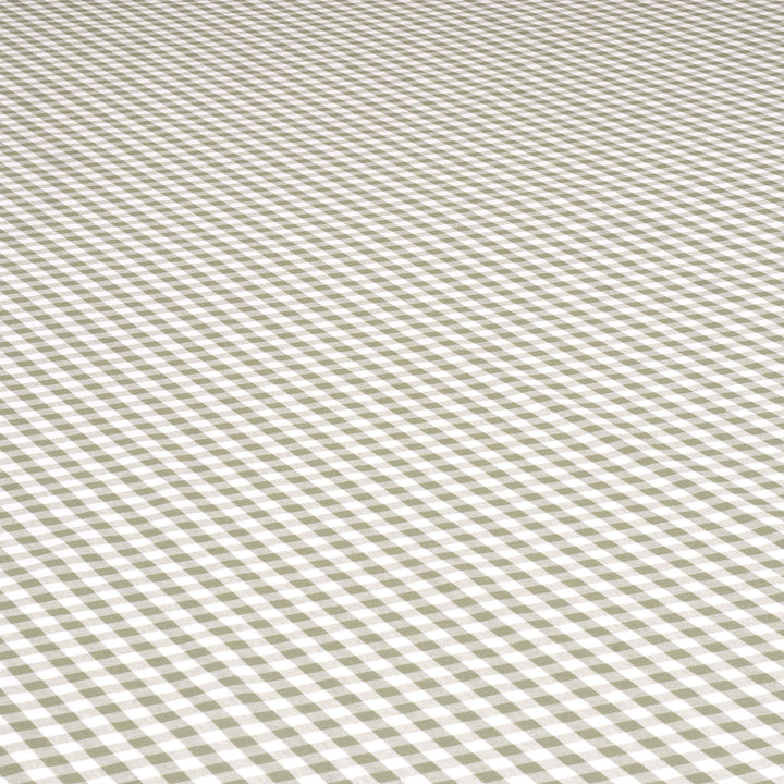 Studio Gingham Khaki Green Fabric