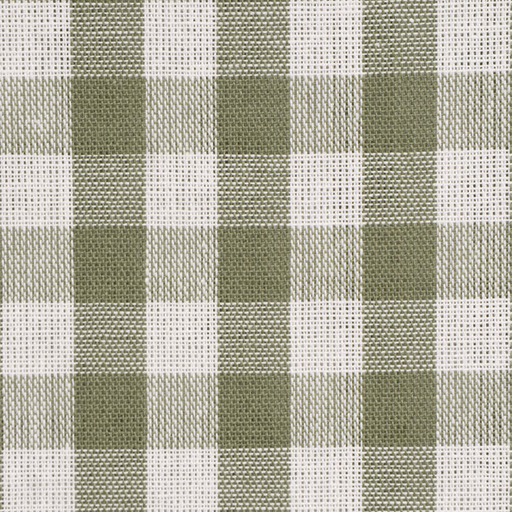 Studio Gingham Khaki Green Fabric