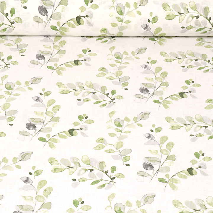 Acacia Botanical Green Fabric