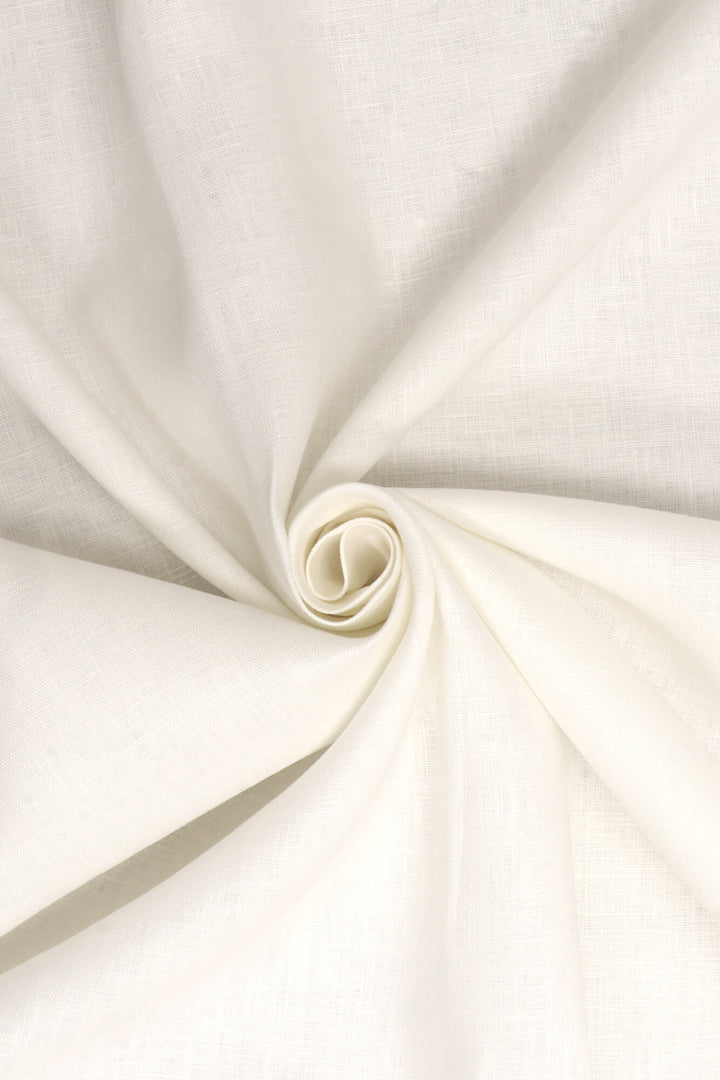 Gordes Linen Ecru White Fabric