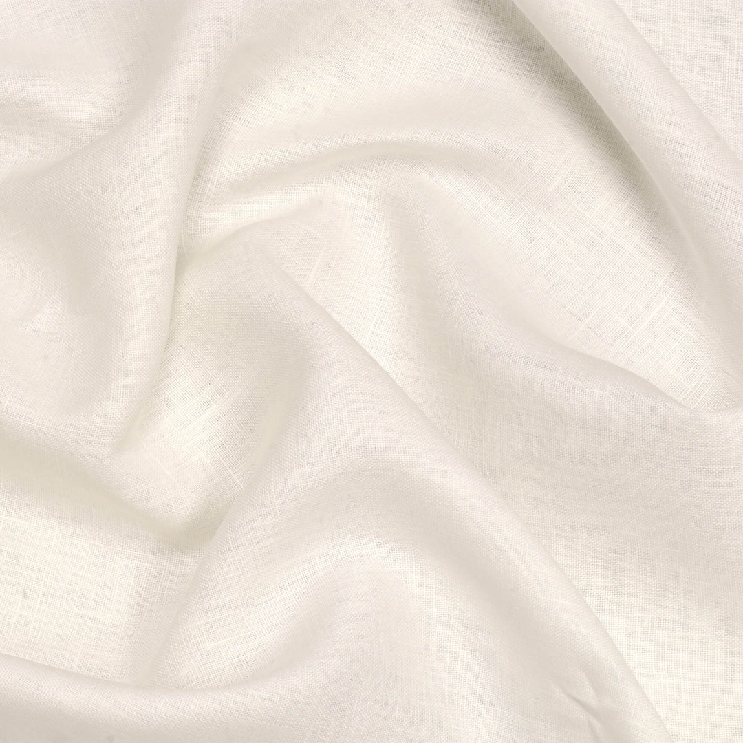 Gordes Linen Ecru White Fabric