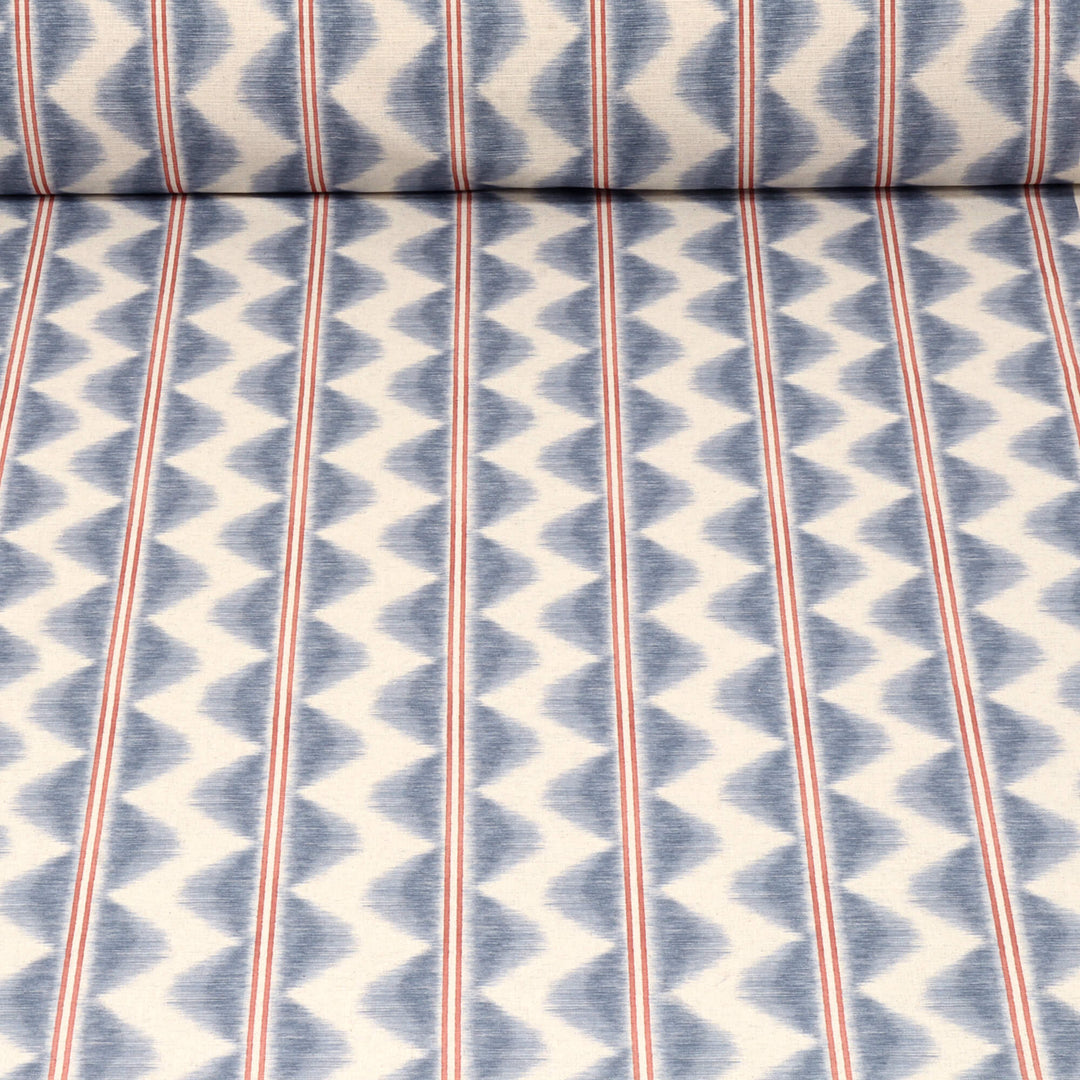 Chess Designs Legato Stripe Denim Fabric