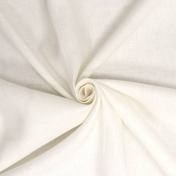 Gordes Linen Ecru White Fabric