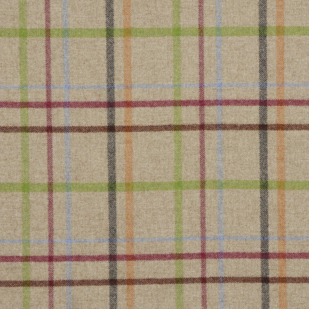 Abraham Moon Multicheck Natural Fabric