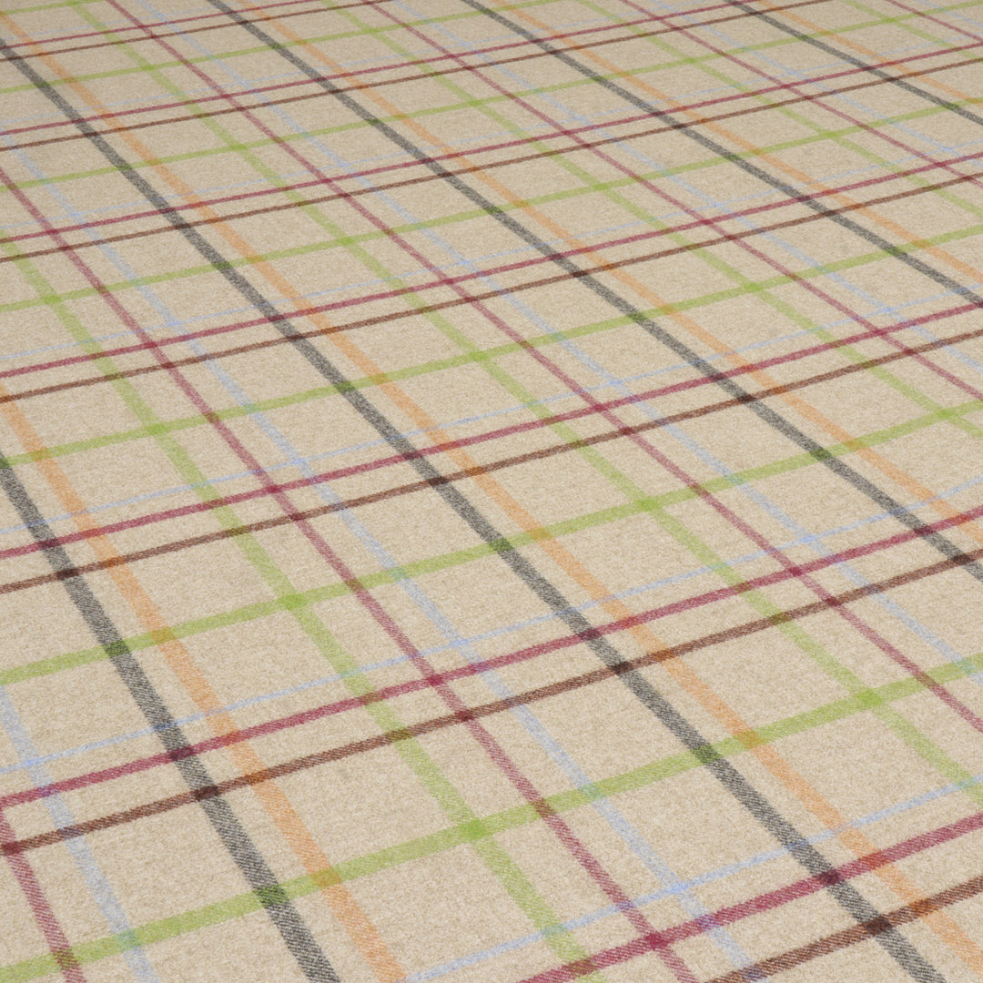 Abraham Moon Multicheck Natural Fabric