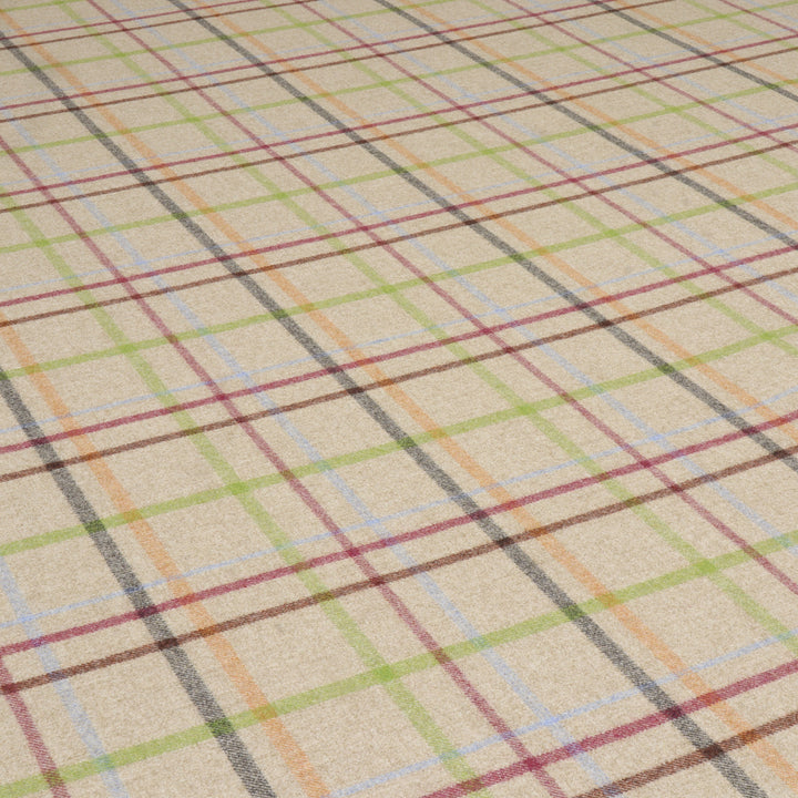 Abraham Moon Multicheck Natural Fabric