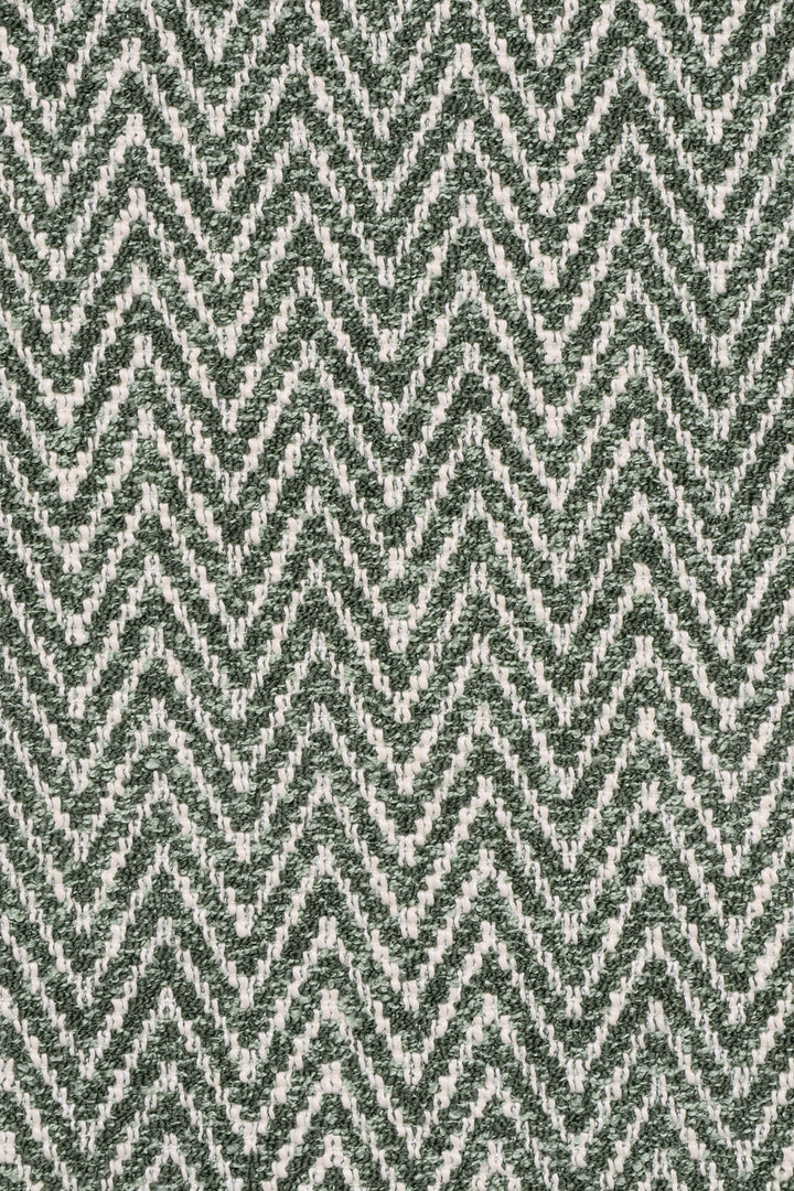 Malaga Herringbone Stripe Mint Green Fabric