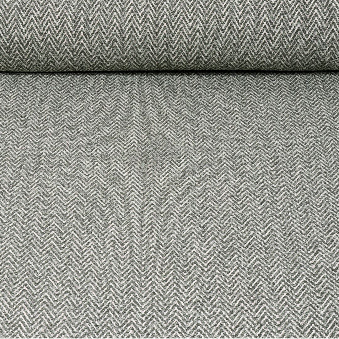 Malaga Herringbone Stripe Mint Green Fabric