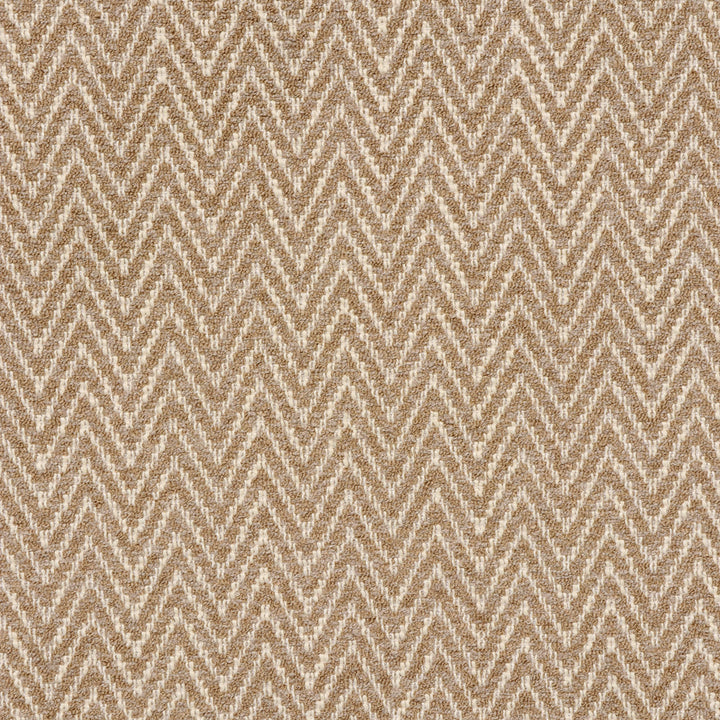 Malaga Herringbone Stripe Taupe Fabric