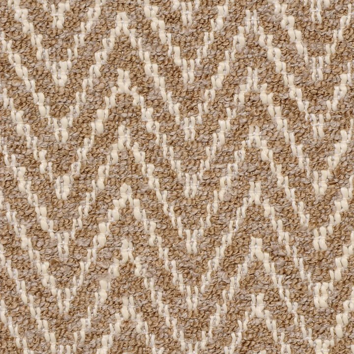 Malaga Herringbone Stripe Taupe Fabric