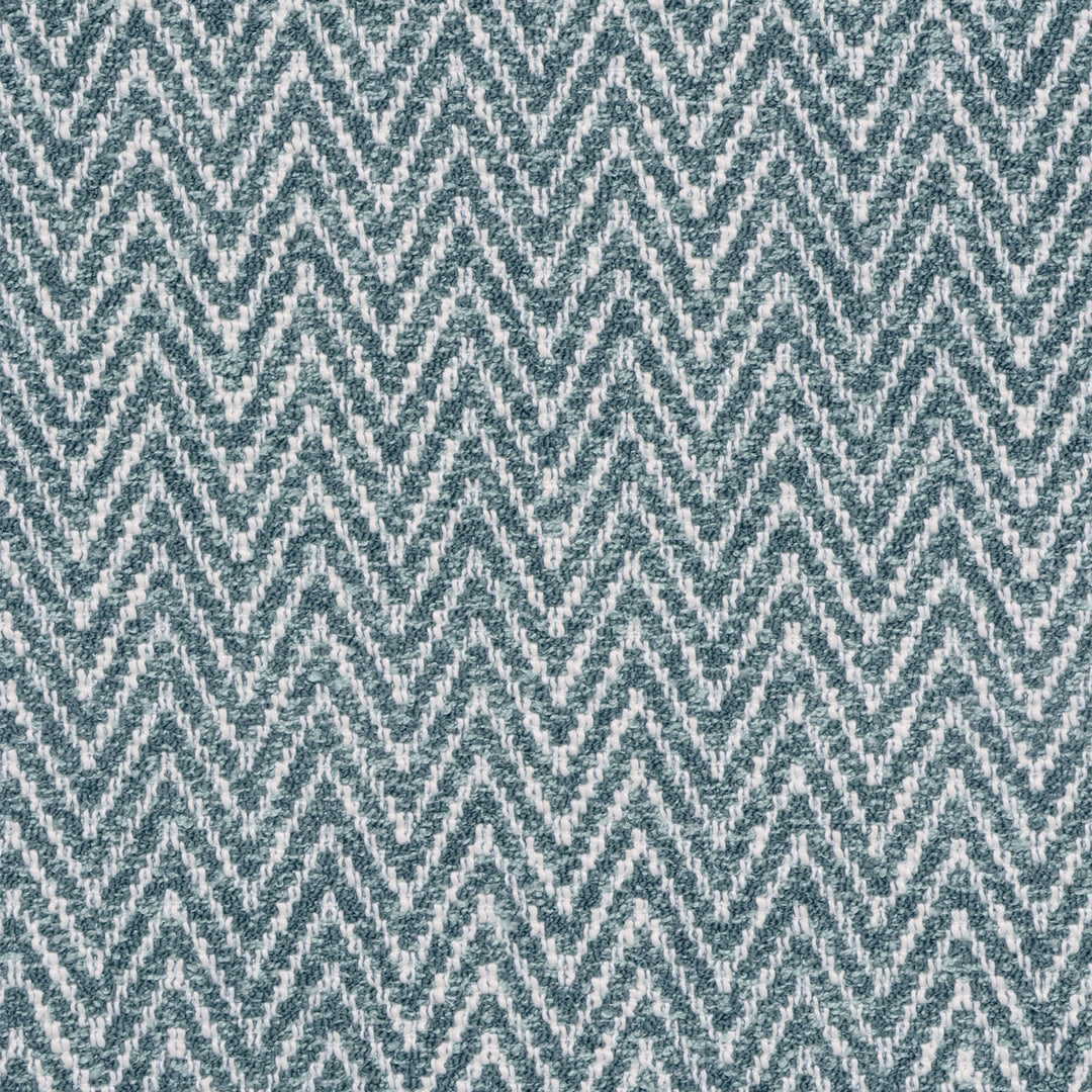 Malaga Herringbone Stripe Duck Egg Fabric