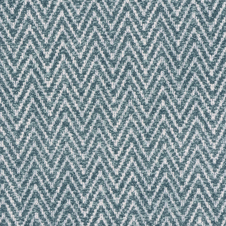 Malaga Herringbone Stripe Duck Egg Fabric