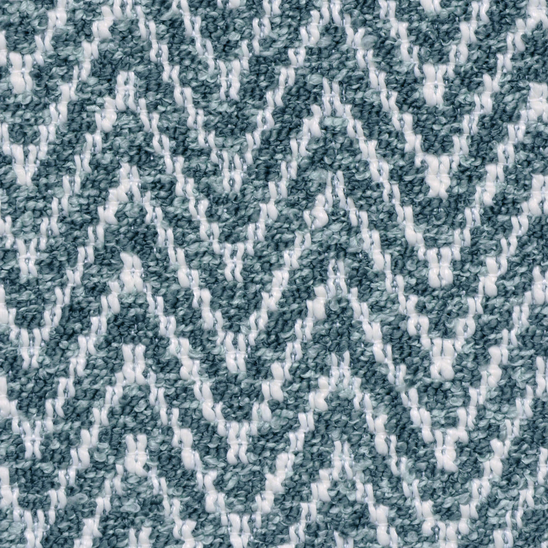 Malaga Herringbone Stripe Duck Egg Fabric