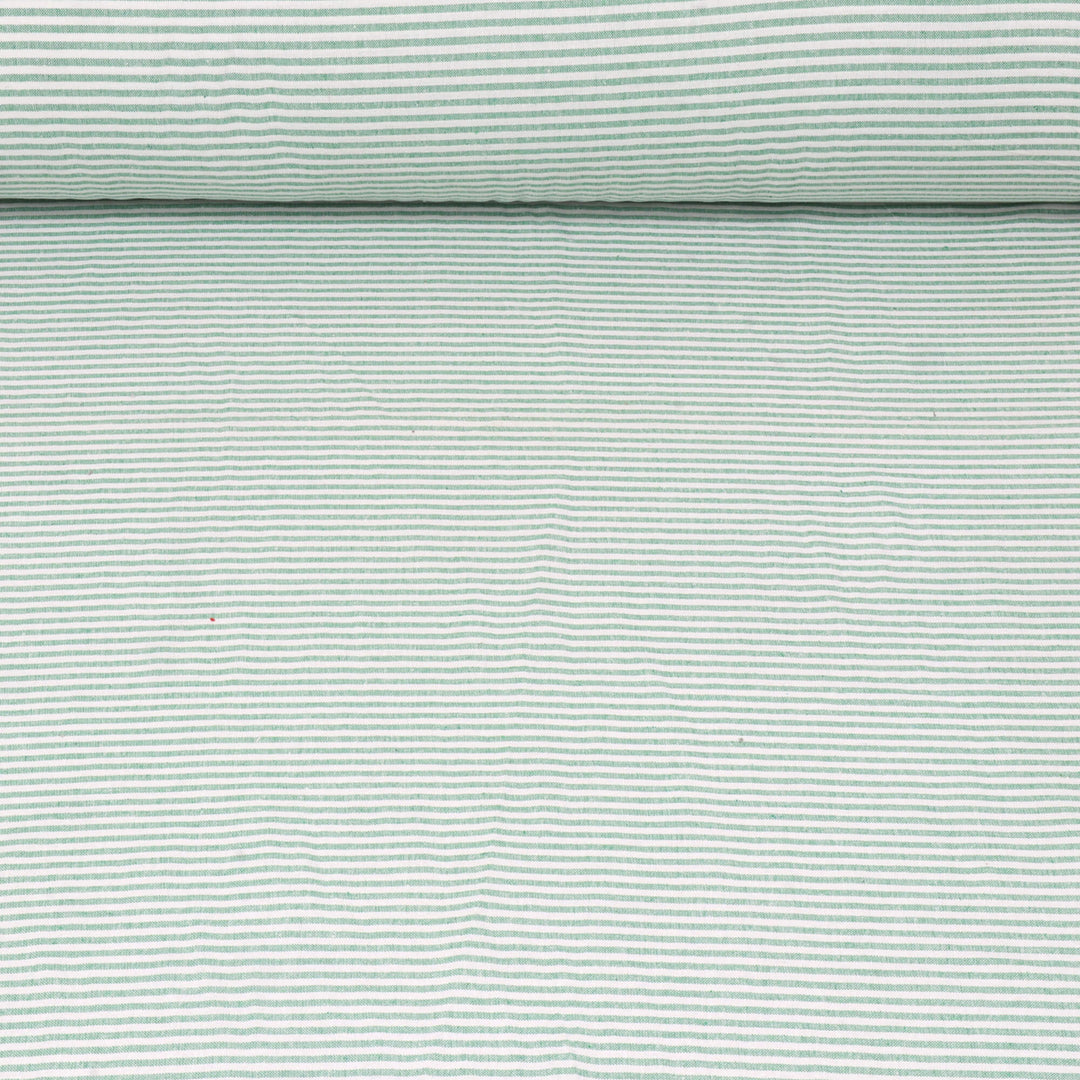 Newbury Stripe Green Fabric