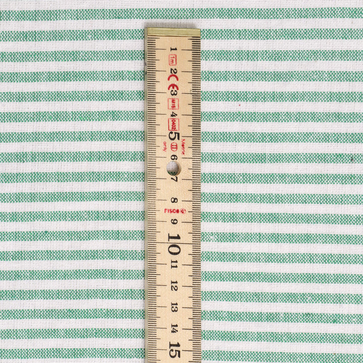 Newbury Stripe Green Fabric