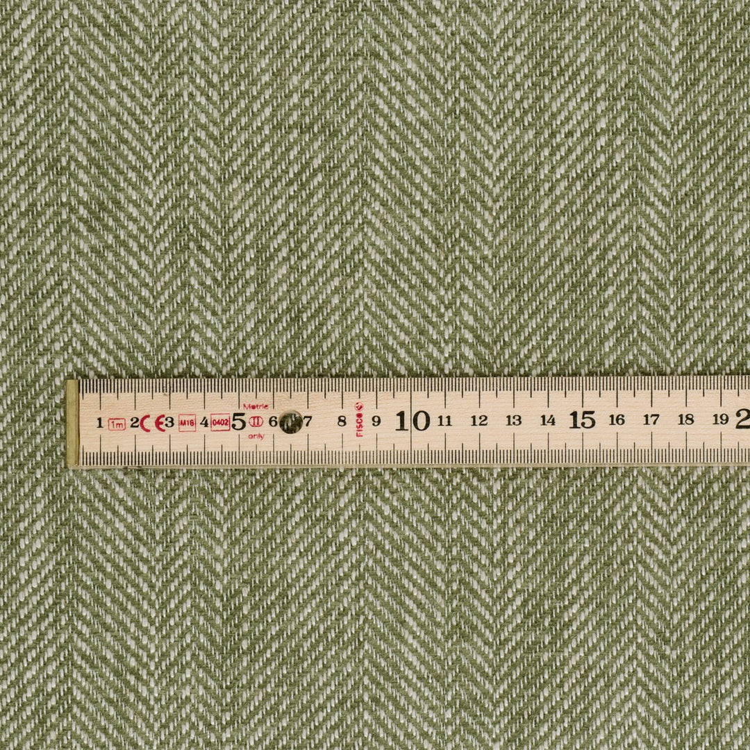 Chess Designs Caprio Herringbone Pasture Fabric