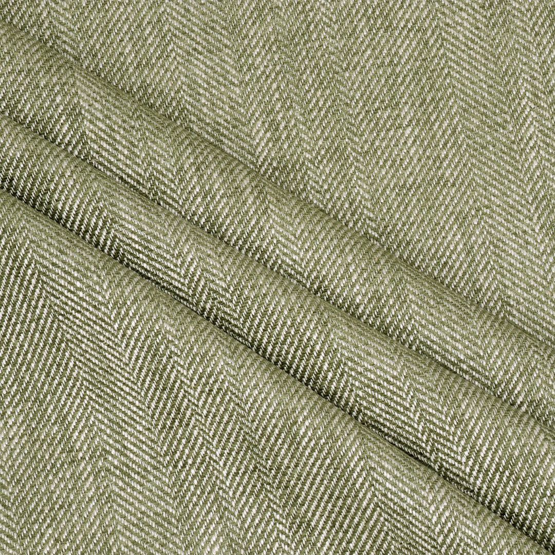 Chess Designs Caprio Herringbone Pasture Fabric