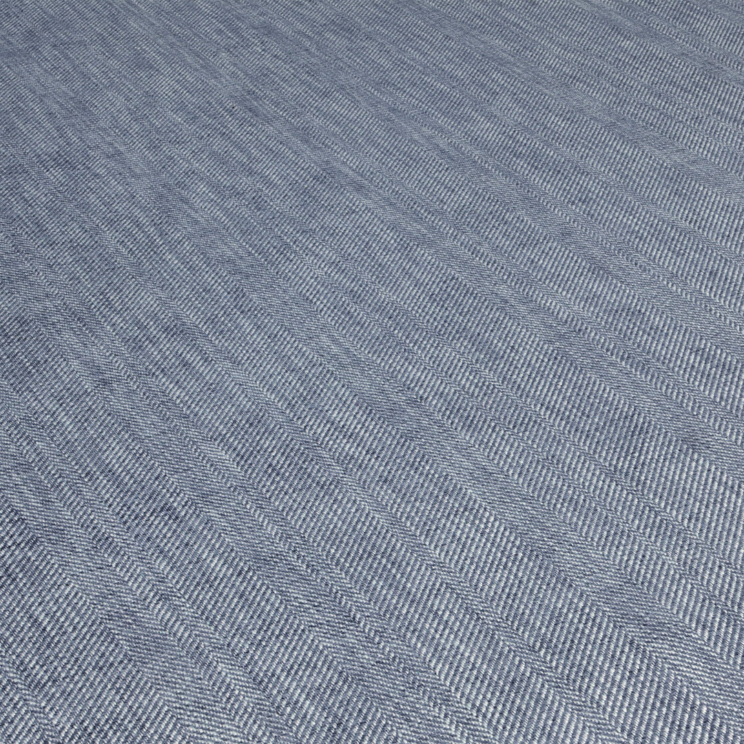 Chess Designs Caprio Herringbone Navy Fabric