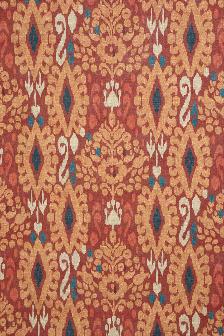 Zama Ikat Spice Fabric