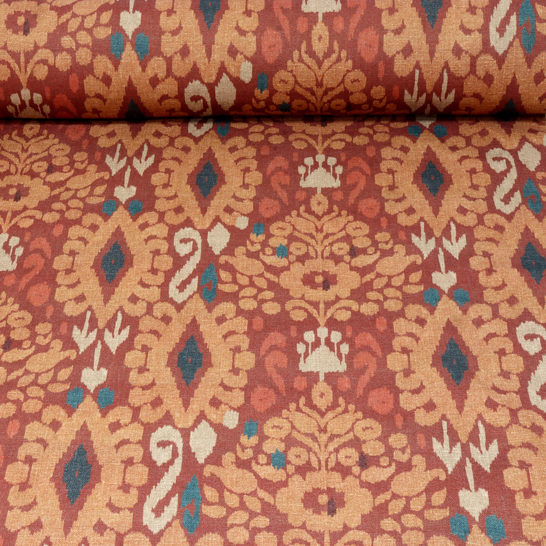 Zama Ikat Spice Fabric