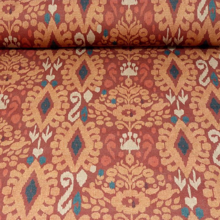 Zama Ikat Spice Fabric