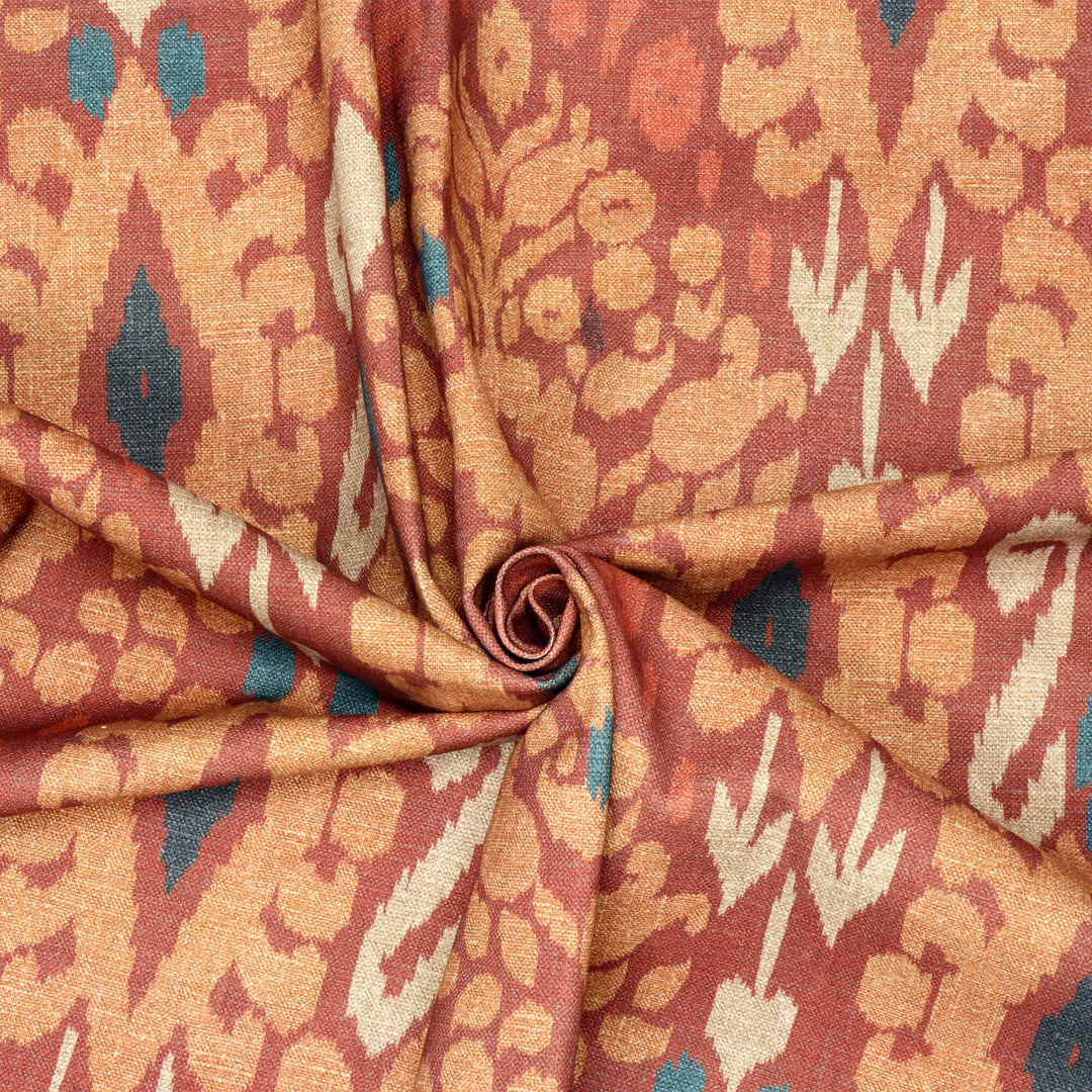 Zama Ikat Spice Fabric