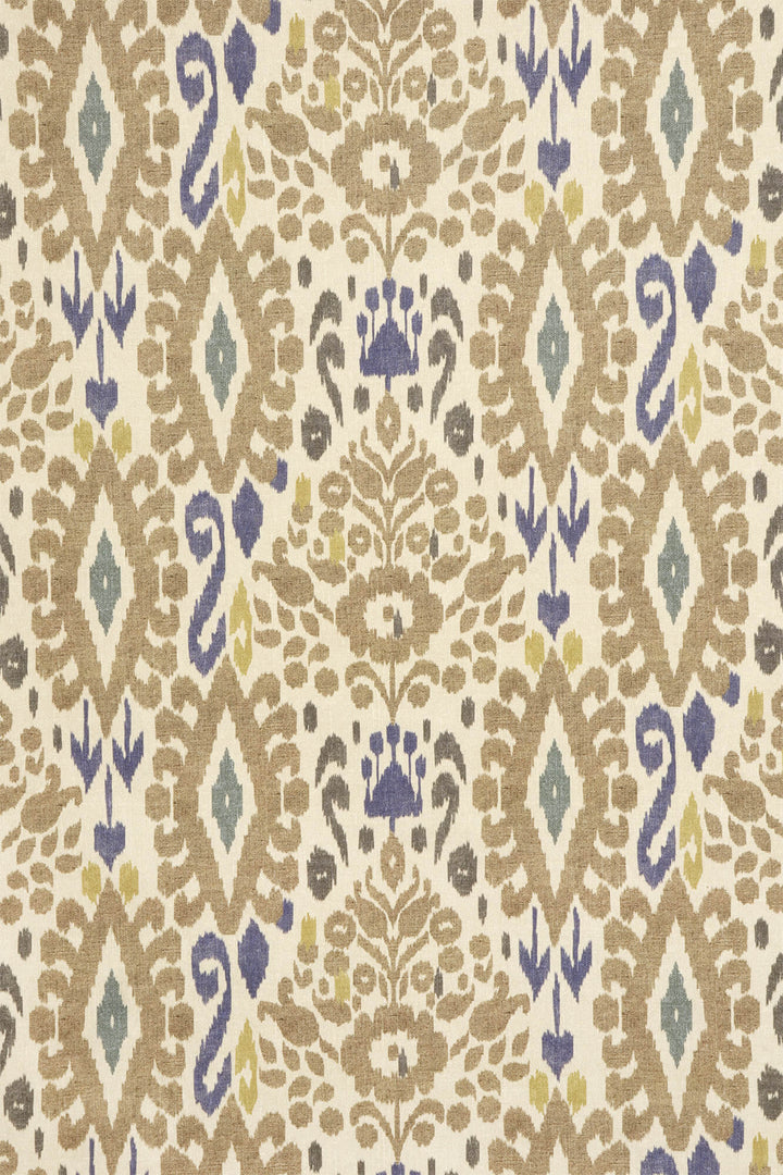 Zama Ikat Earth Fabric