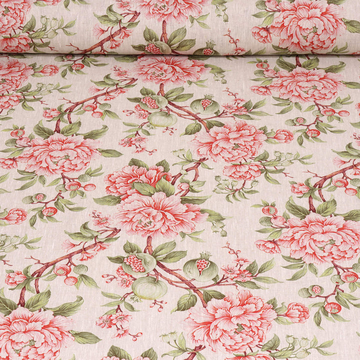 Esme Floral Linen Fabric