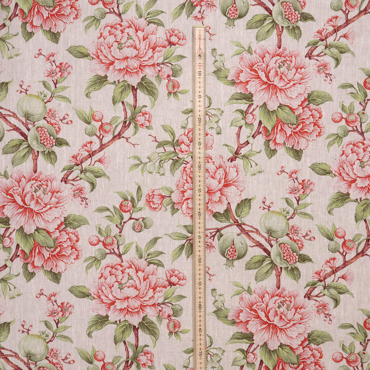Esme Floral Linen Fabric