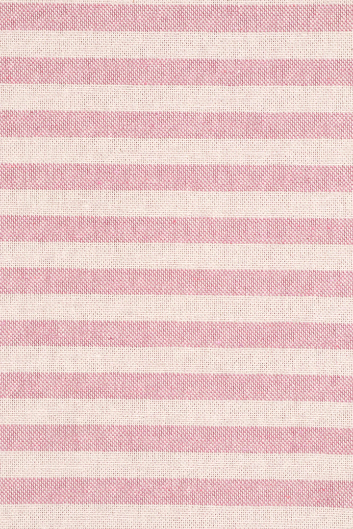 Oxford Stripe Raspberry Double Width Fabric