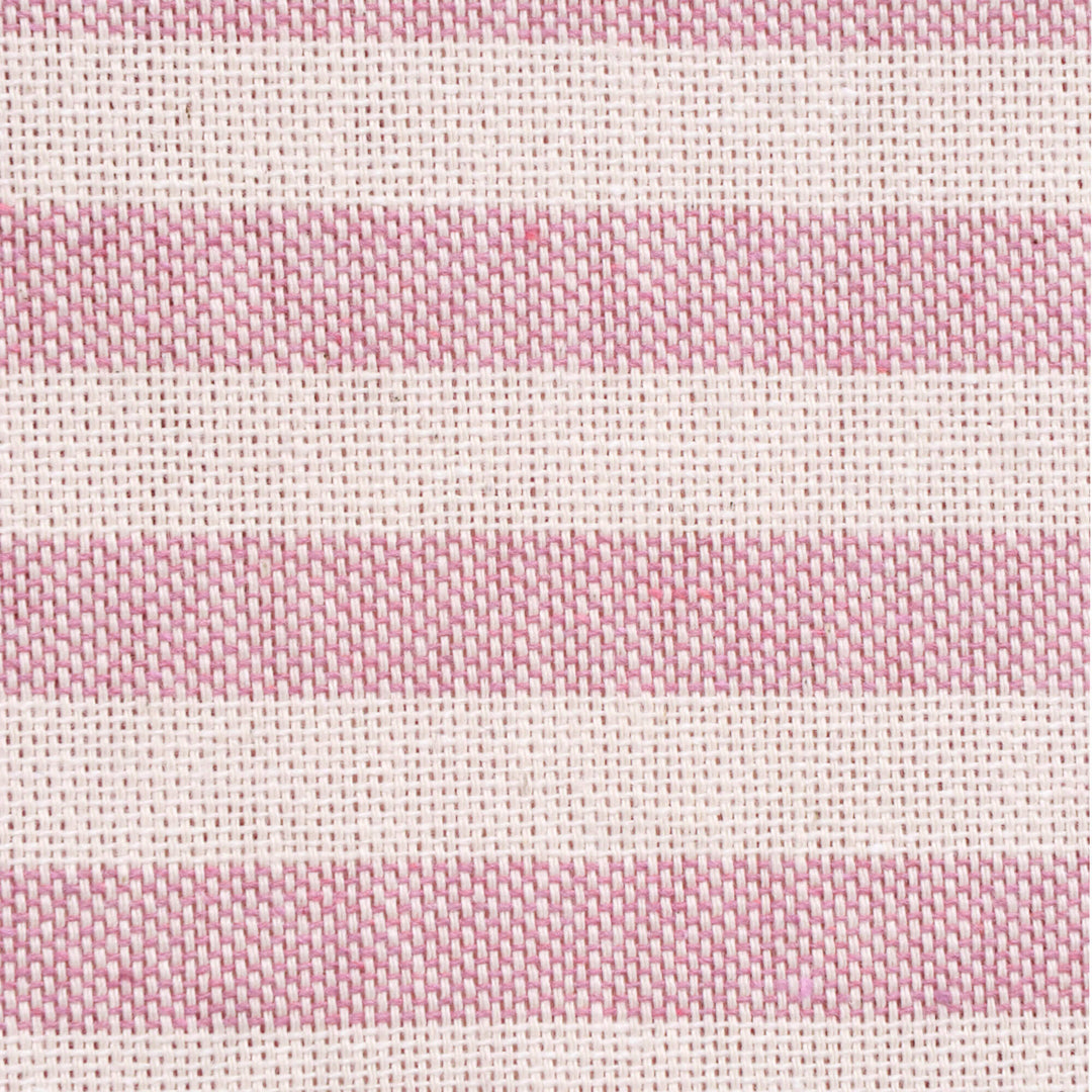 Oxford Stripe Raspberry Double Width Fabric