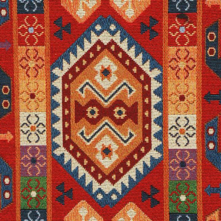 Quito Tapestry Red Fabric