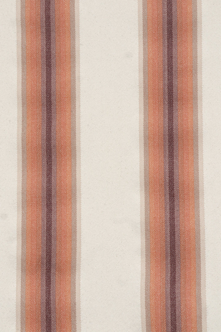 Nevada Stripe Burnt Orange Fabric