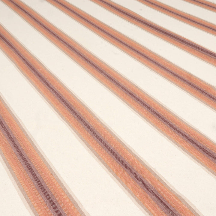 Nevada Stripe Burnt Orange Fabric