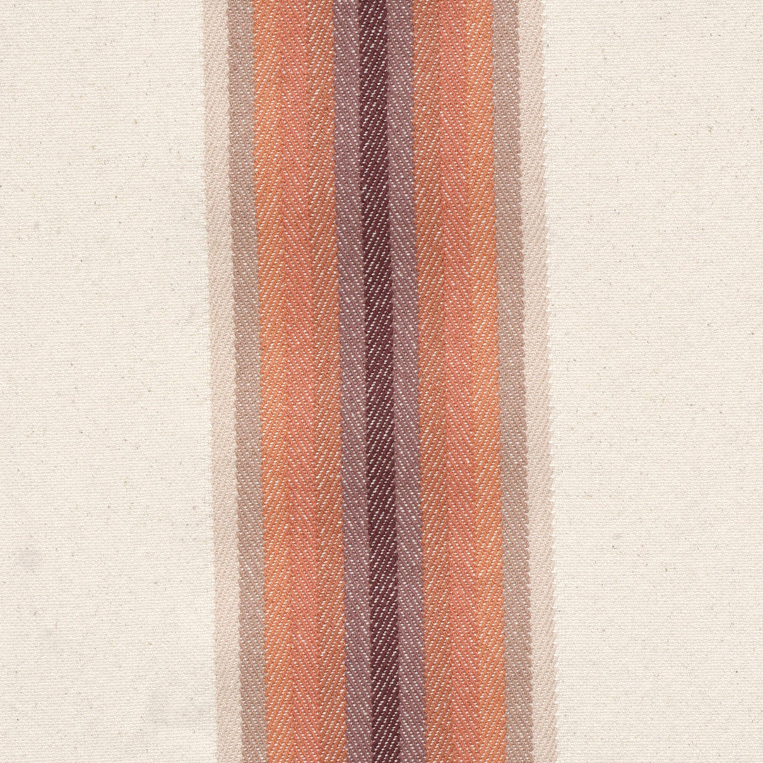 Nevada Stripe Burnt Orange Fabric