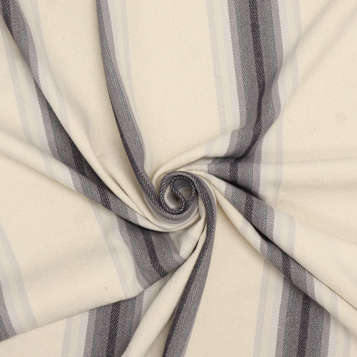 Nevada Stripe Cool Grey Fabric