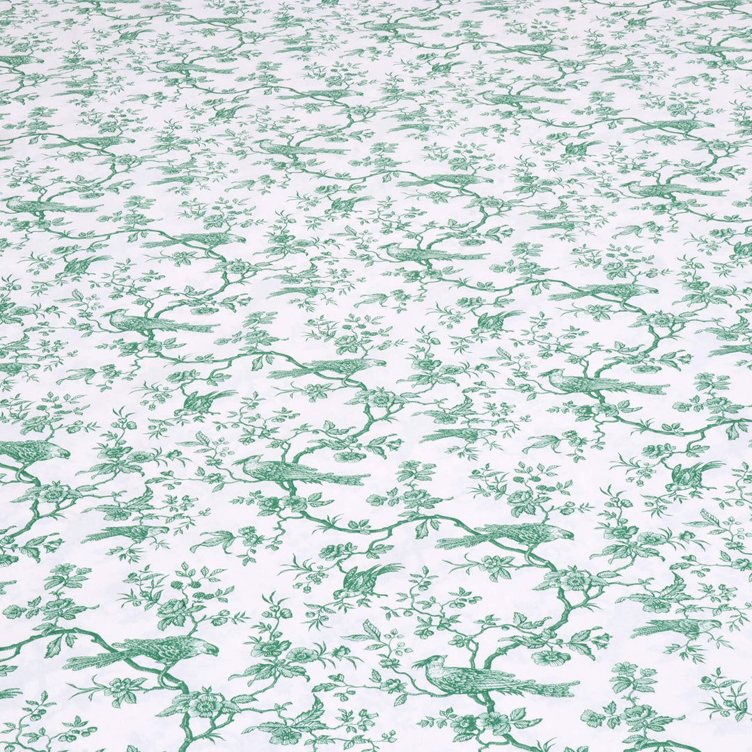 Isabelle Bird Toile Mini Green Cotton Double Width Fabric