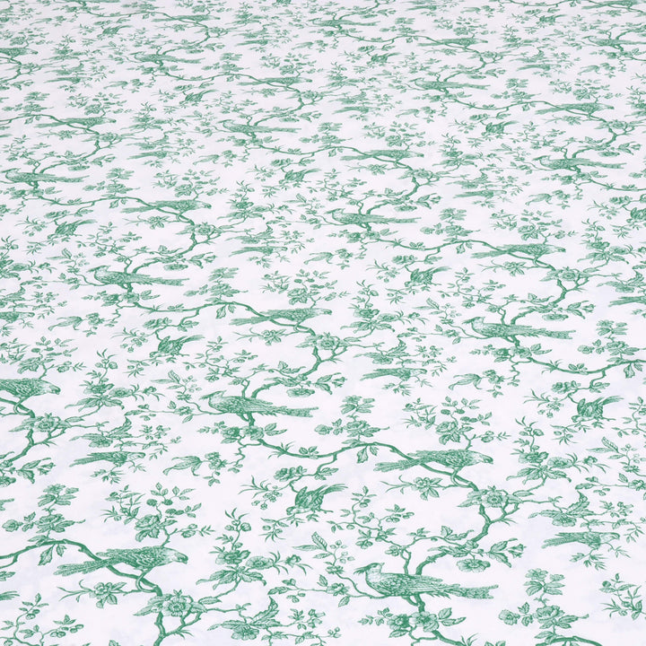 Isabelle Bird Toile Mini Green Cotton Double Width Fabric