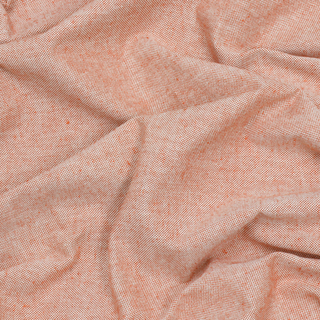 Oxford Plain Burnt Orange Double Width Fabric