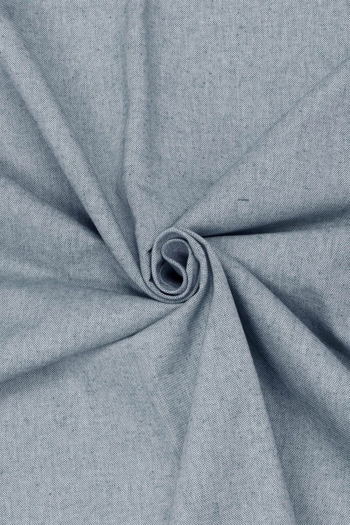 Oxford Plain Blue Double Width Fabric