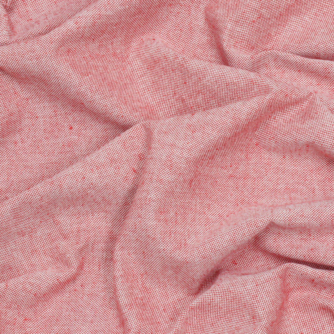Oxford Plain Red Double Width Fabric