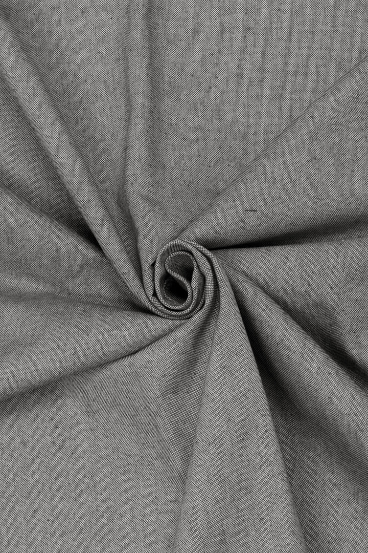 Oxford Plain Black Double Width Fabric