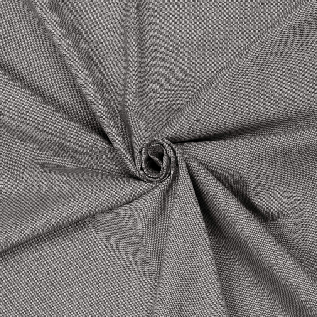 Oxford Plain Black Double Width Fabric