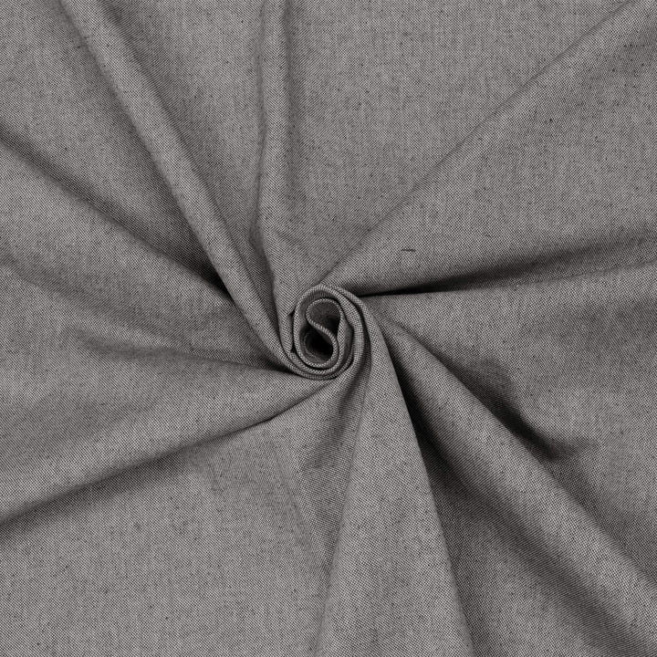 Oxford Plain Black Double Width Fabric