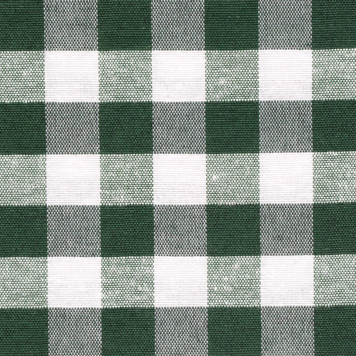 Ibiza Gingham Bottle Green Double Width Fabric